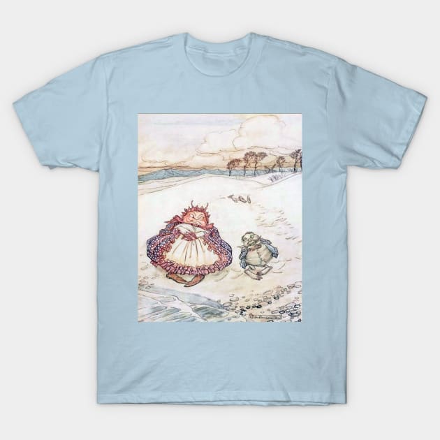 The Crab and His Mother - Arthur Rackham T-Shirt by forgottenbeauty